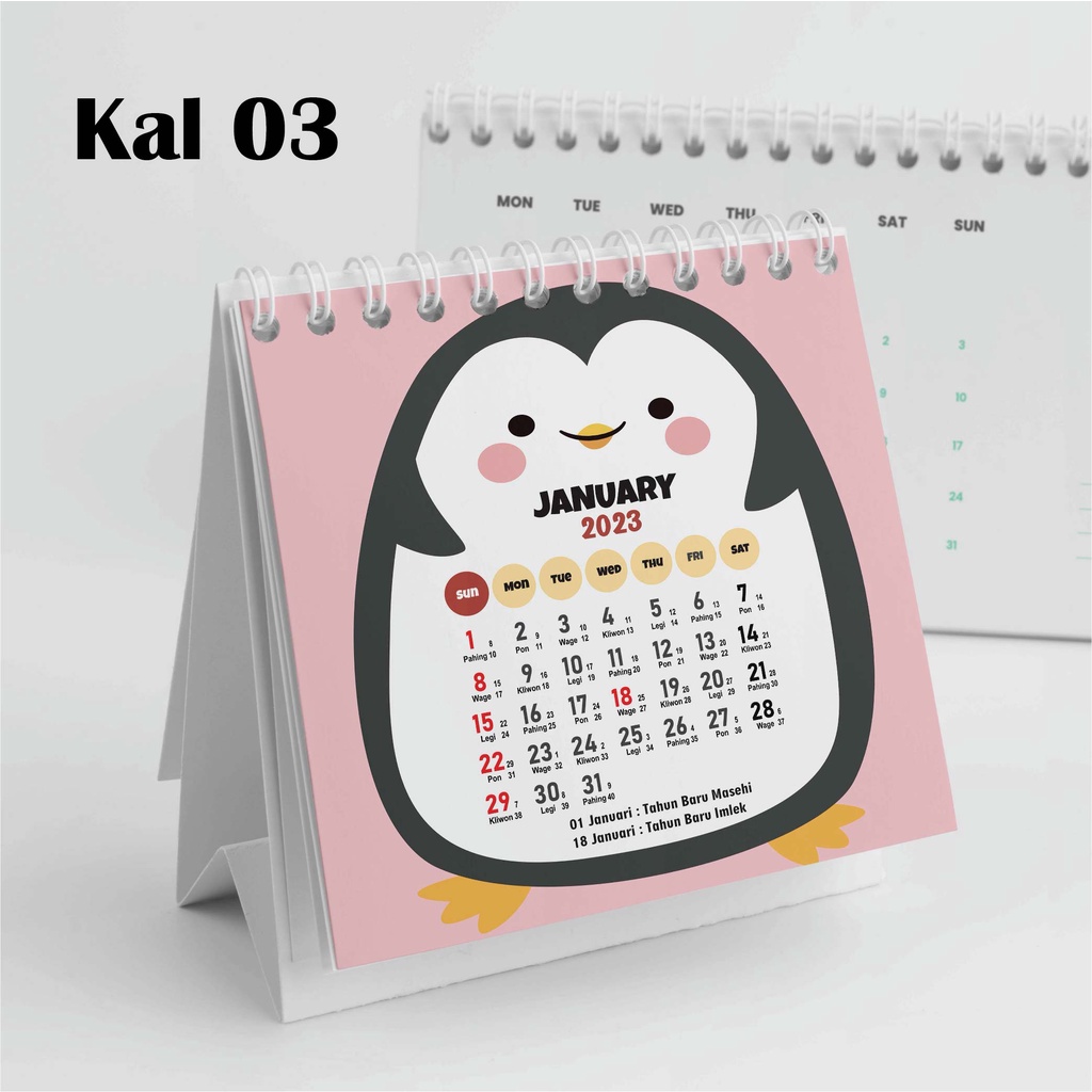 

Hanabi Kalender Mini 2024 / Kalender Meja 2024 Custom KAL03