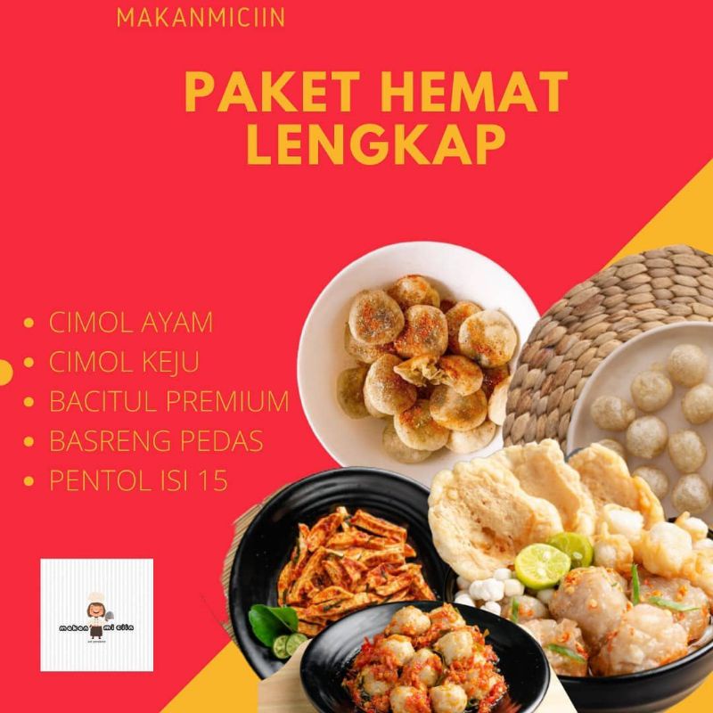 

Paket Lengkap Best Seller Makan Miciin