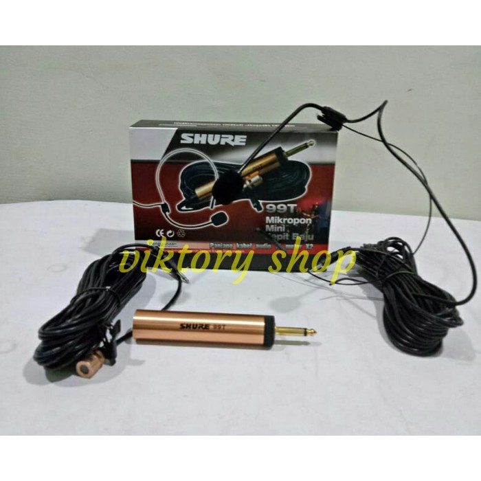 MIC JEPIT CLIP ON SHURE 99T MIC JEPIT HEADSET