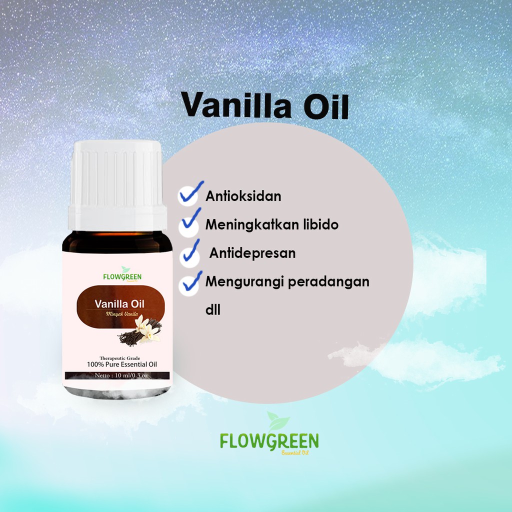 FLOWGREEN VANILLA ESSENTIAL OIL 100% PURE