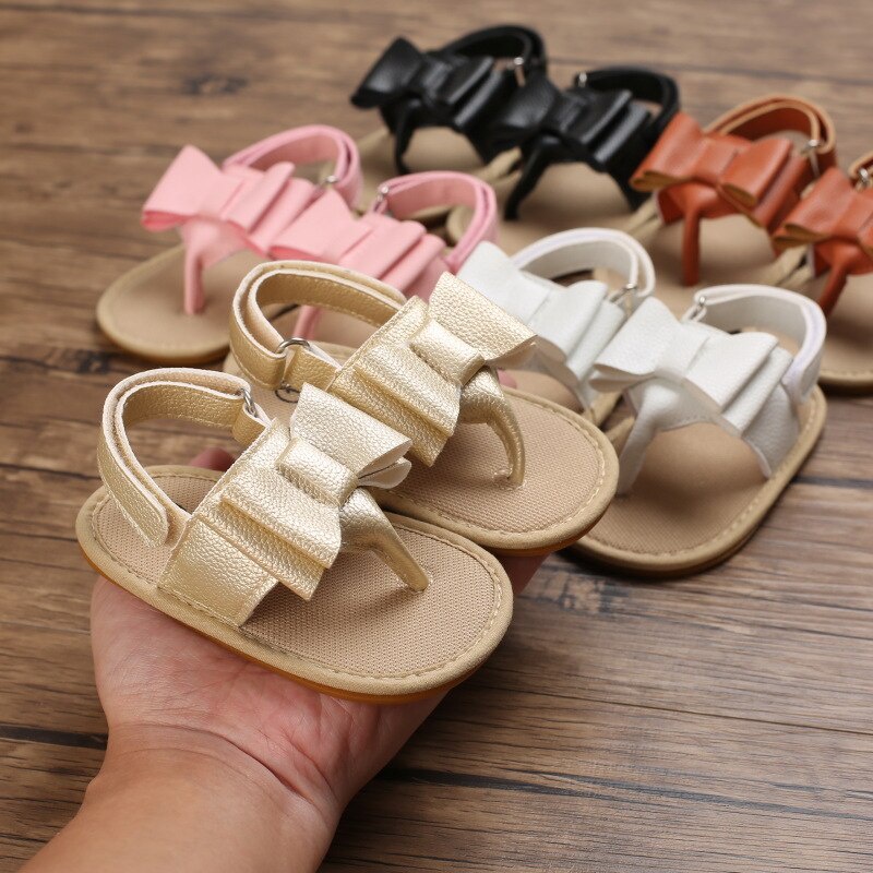 Sandal Bayi Perempuan Umur 0 - 12 Bulan Sepatu Sendal Bayi Sepatu Sandal Anak Bayi Perempuan Murah Umur 0 - 14 Bulan, umur 1 Tahun Gold AK 11