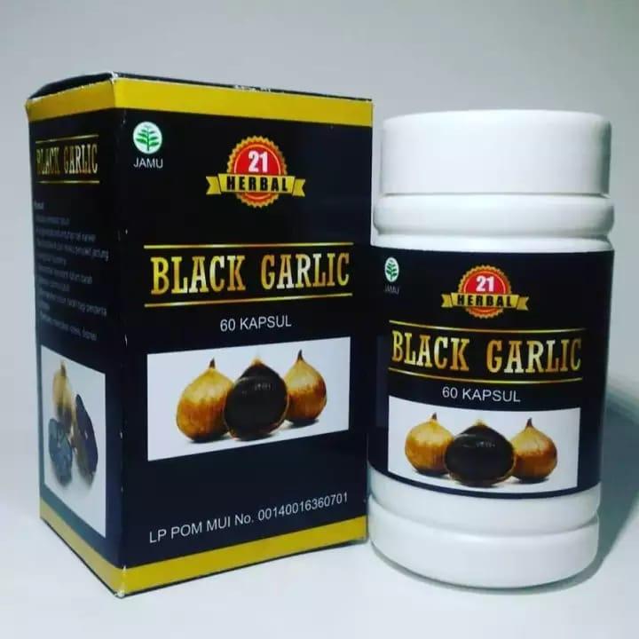 Kapsul Black Garlic HERBAL-21 Mengobati Kanker, Jantung dan Kolesterol