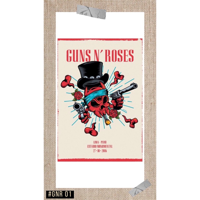 WALL POSTER - BAND SERIES (#GNR01)