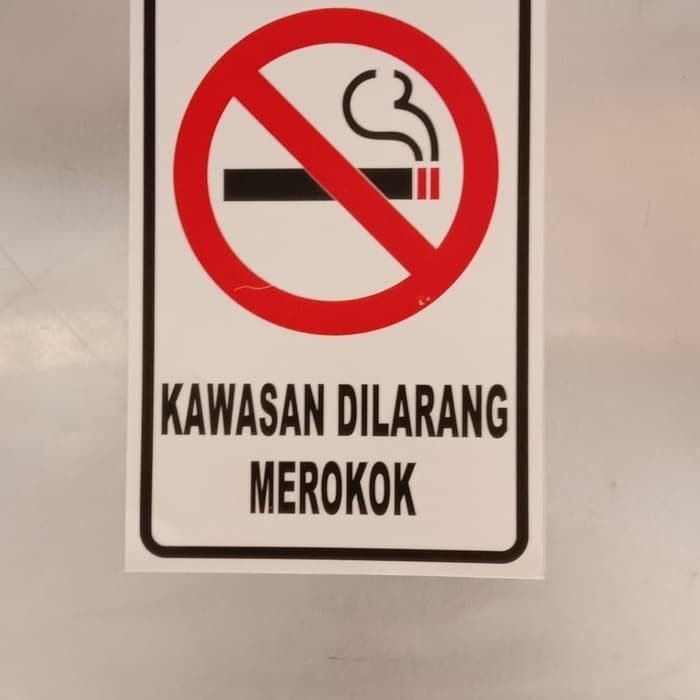 

SIGN STICKER KAWASAN DILARANG MEROKOK UK 20X30CM K3 RAMBU SAFETY