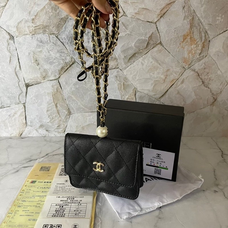 ((TERMURAH)) SLINGBAG CHAIN CHAN3L PEARL / TAS SELEMPANG CHAN3L PEARL / TAS WANITA CHAN3L