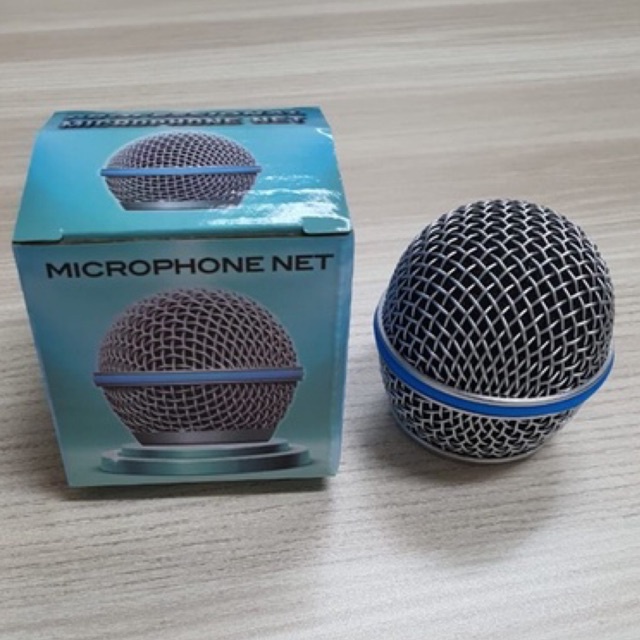 MICROPHONE NET KEPALA MIC NET SILVER PACKAGING DOS