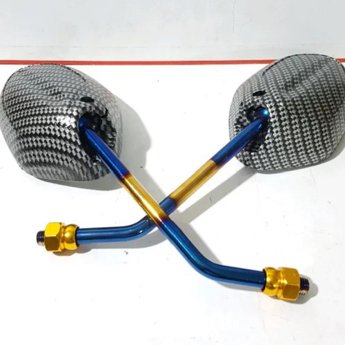 Spion Twotone Carbon Karbon Suzuki Satria Fu Skydrive Skywave - Rezel Motopart