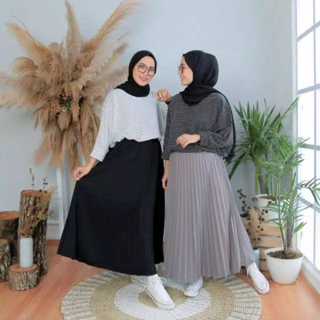 Rok plisket jumbo /FLARE SKIRT | ROK PLISKET | PLISKET