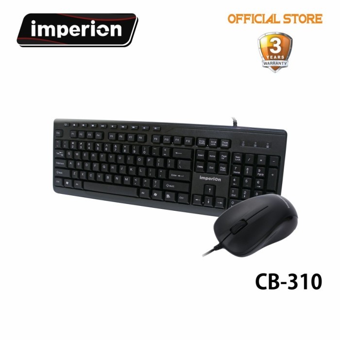 Keyboard mouse imperion combo wired usb cb-310 - imperion cb310