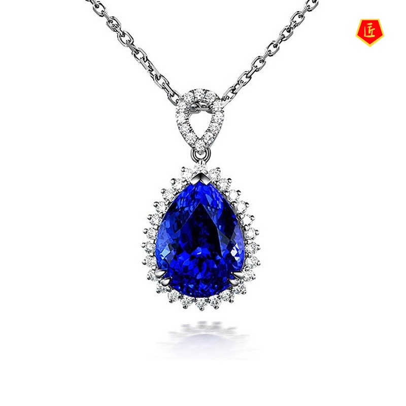 [Ready Stock]Classic Imperial Concubine Luxury Sapphire Pendant European and American Fashion