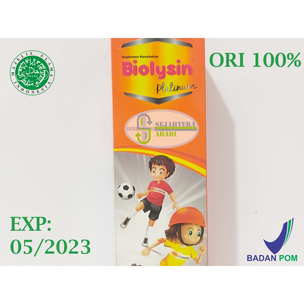 Biolysin Platinum Syrup, Rasa Jeruk (Orange), 250ml