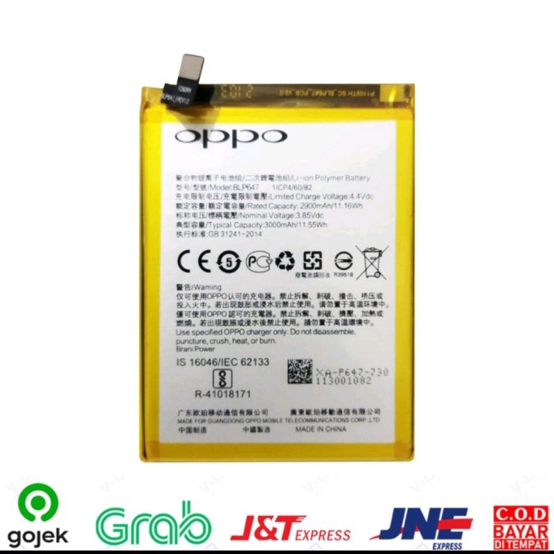 Baterai Batre Oppo A77 / A79 Blp647 Ori Garansi