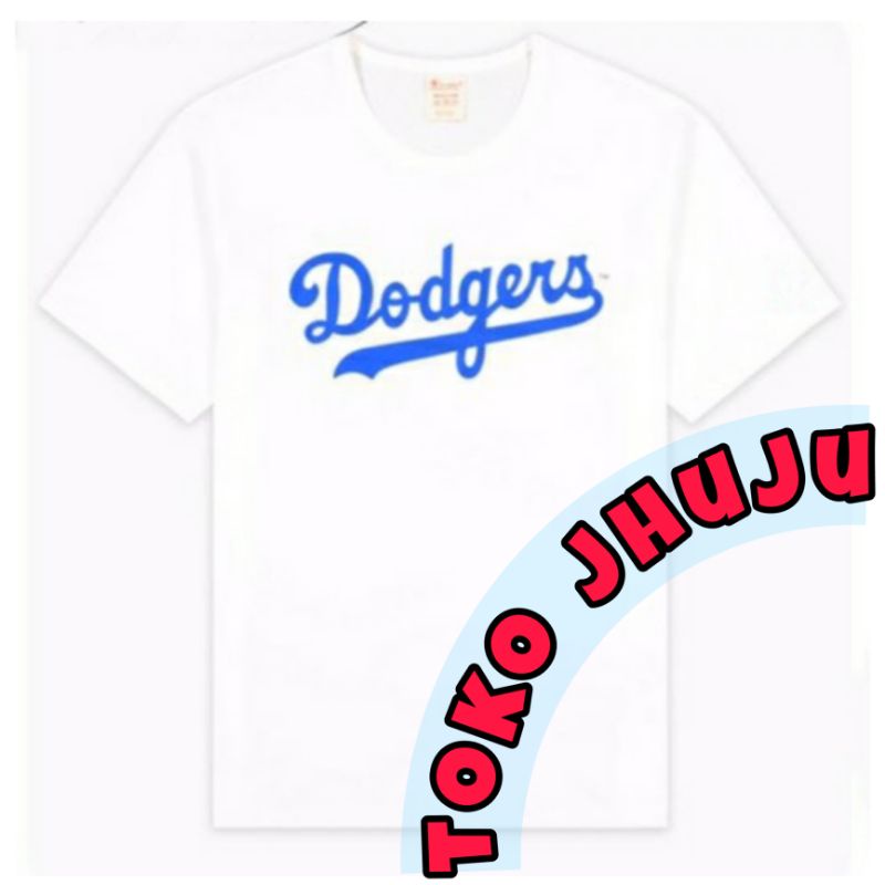 Baju T shirt Enhypen Jay Style Dodgers sablon biru