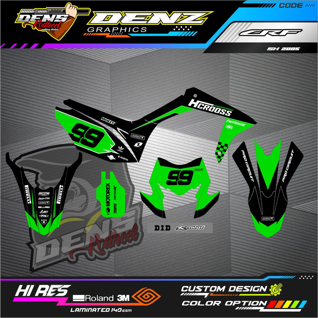 DECAL CRF150L FULL SET STICKER BODY CRF