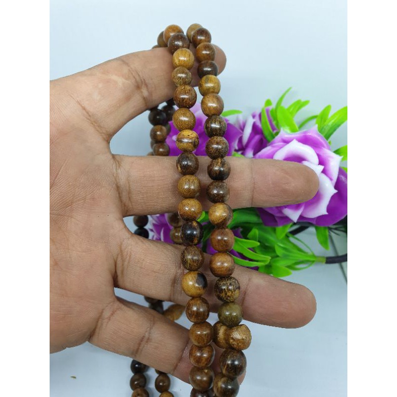 Tasbih Gaharu Wangi / Tasbih Kayu Gaharu Kalimantan Asli / Tasbih 99 / Tasbeh Gaharu Wangi