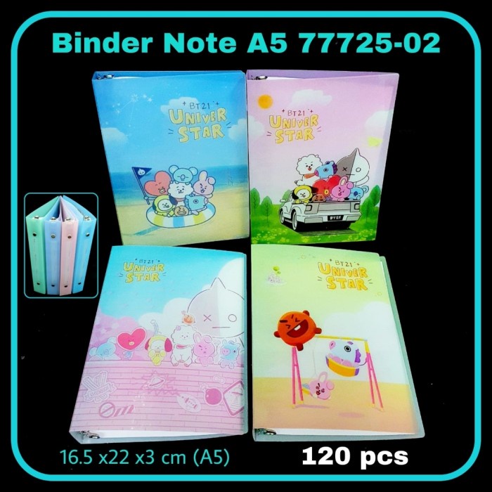 

Hari Ini Map Binder Note A5 Bts Bt21 20 Lubang Bagus