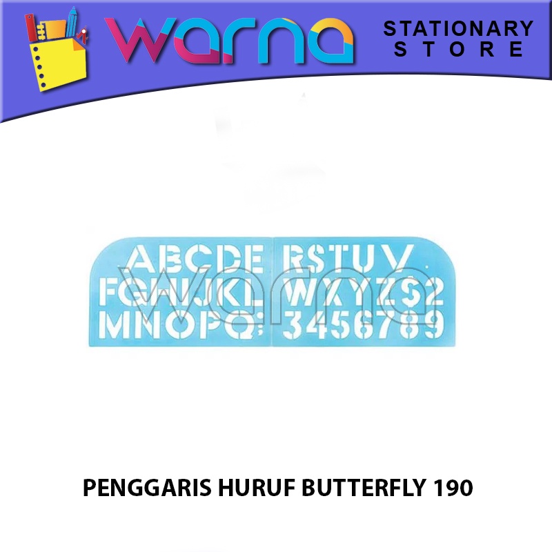 

PENGGARIS HURUF BUTTERFLY 190