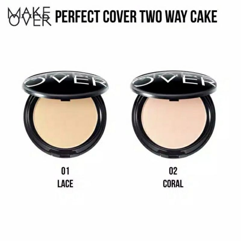 Make Over Bedak Perfect Cover Two Way Cake / Bedak Make Over / Make Over Powde