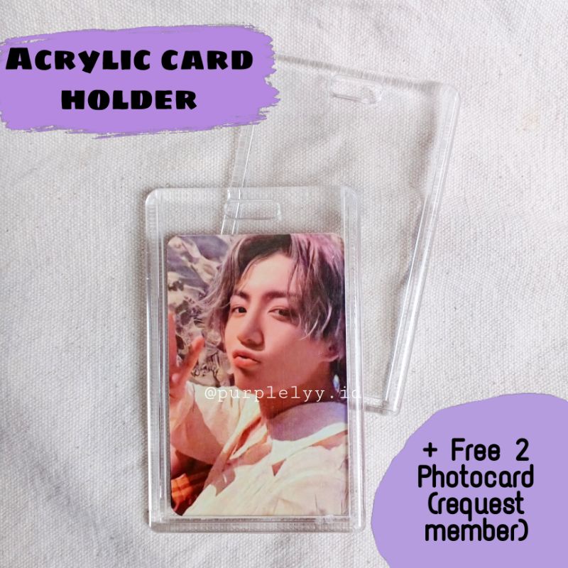 

Deco Photocard Holder | Acrylic Card Holder | Acrylic ID Card | Photocard Holder