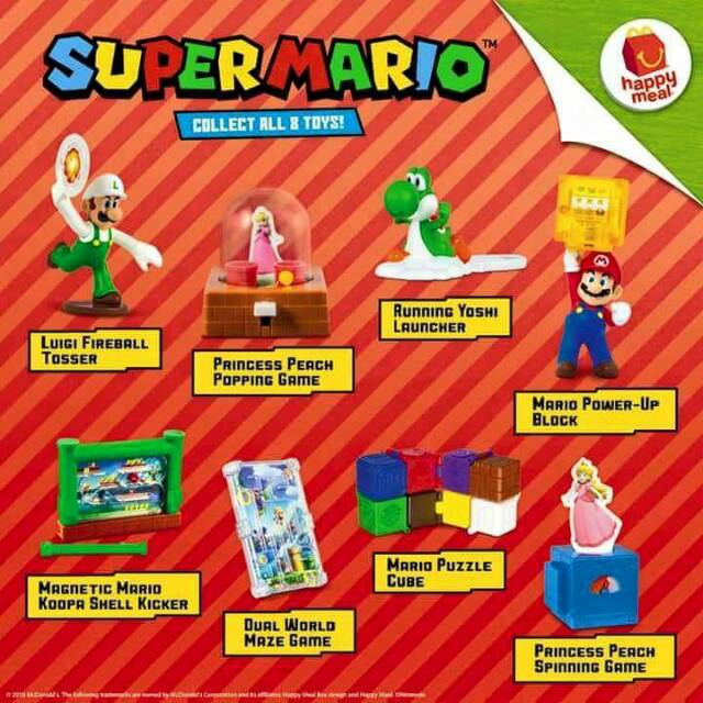 Happy Meal Super Mario 2018 Shopee Indonesia - old mario luigi super roleplay roblox