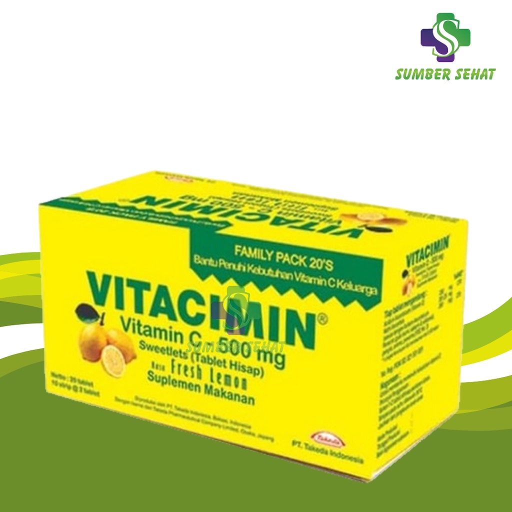 VITACIMIN SWEETLEST RASA LEMON BOX ISI 20 TABLET