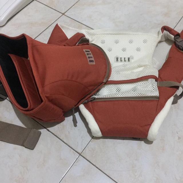 Preloved gendongan elle hipseat 9in 1