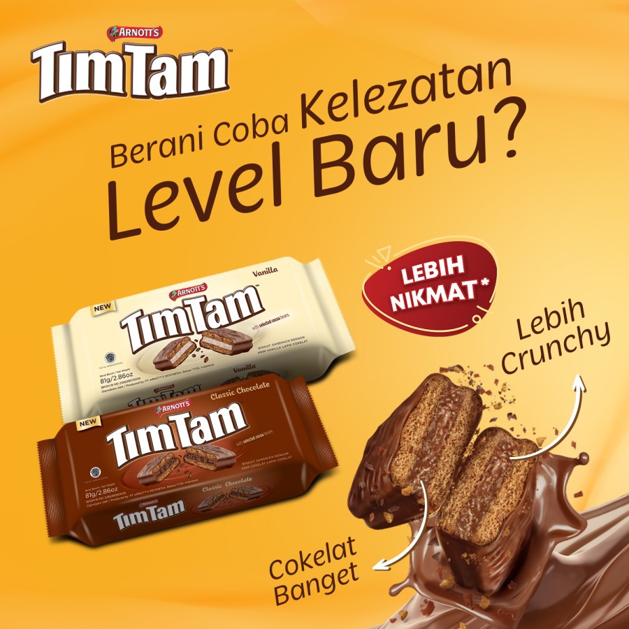 Tim Tam Maxi Classic Chocolate 16 gram - ( HARGA PER PACK ISI 12 pcs )