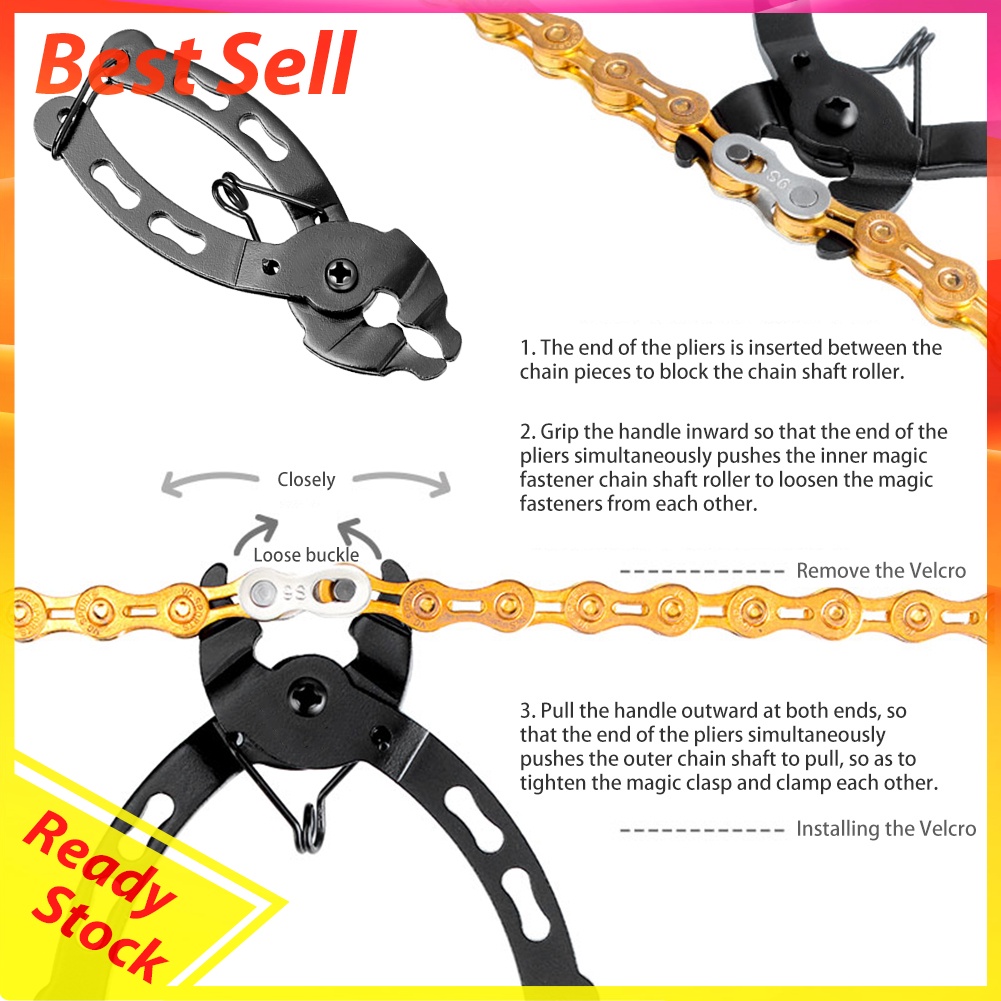 4x Bicycle Chain Quick Link Tool Removal Tool Chain Hook Clamp Cutter Plier