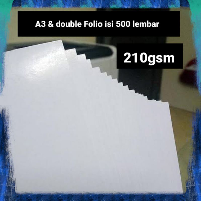 

Kertas Artpaper/Konstruk 210gsm A3 F3 isi 500 Lembar