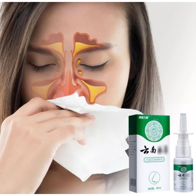 Sepray Rhinitis Melegakan Hidung tersumbat, pilek, bersin, sakit kepala dll