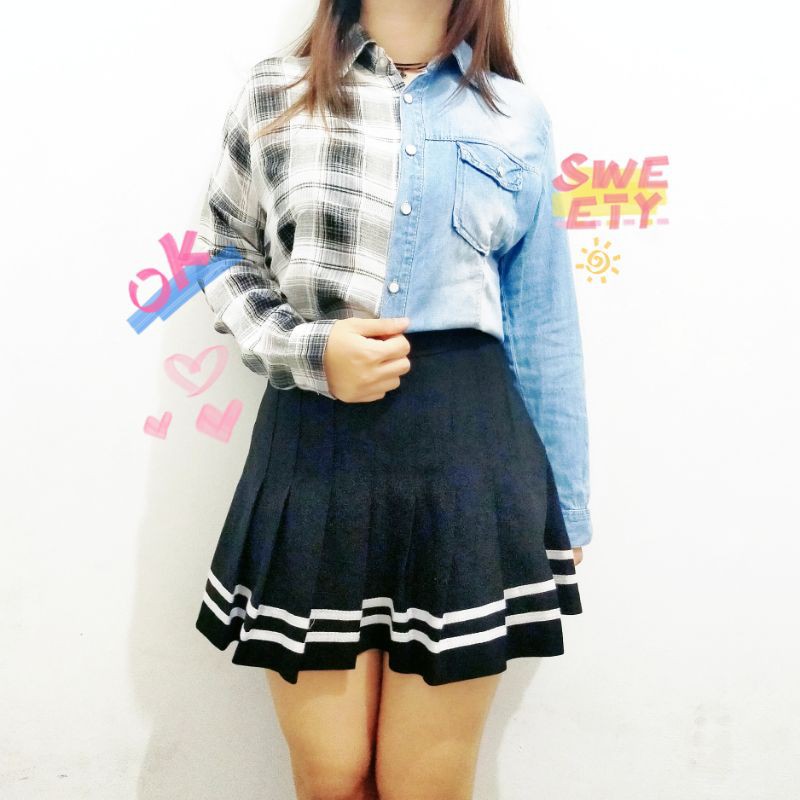 Reworked Jeans & Tartan
