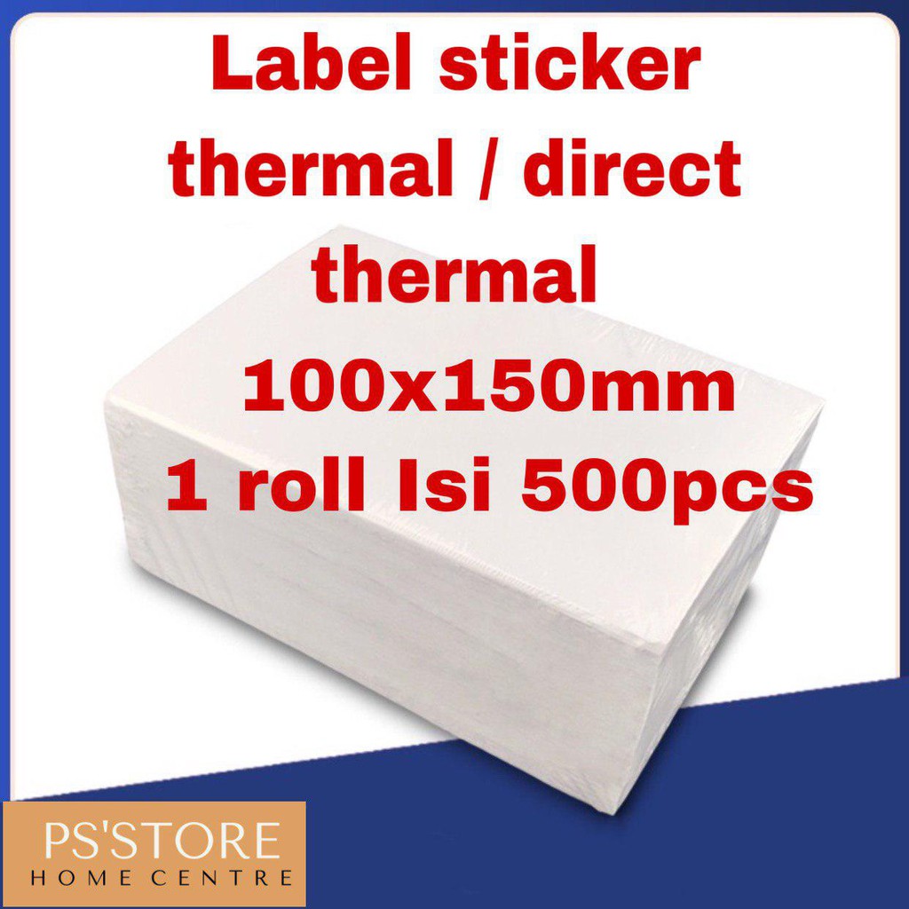 

Label sticker thermal / direct thermal (kotak) 100 x 150mm