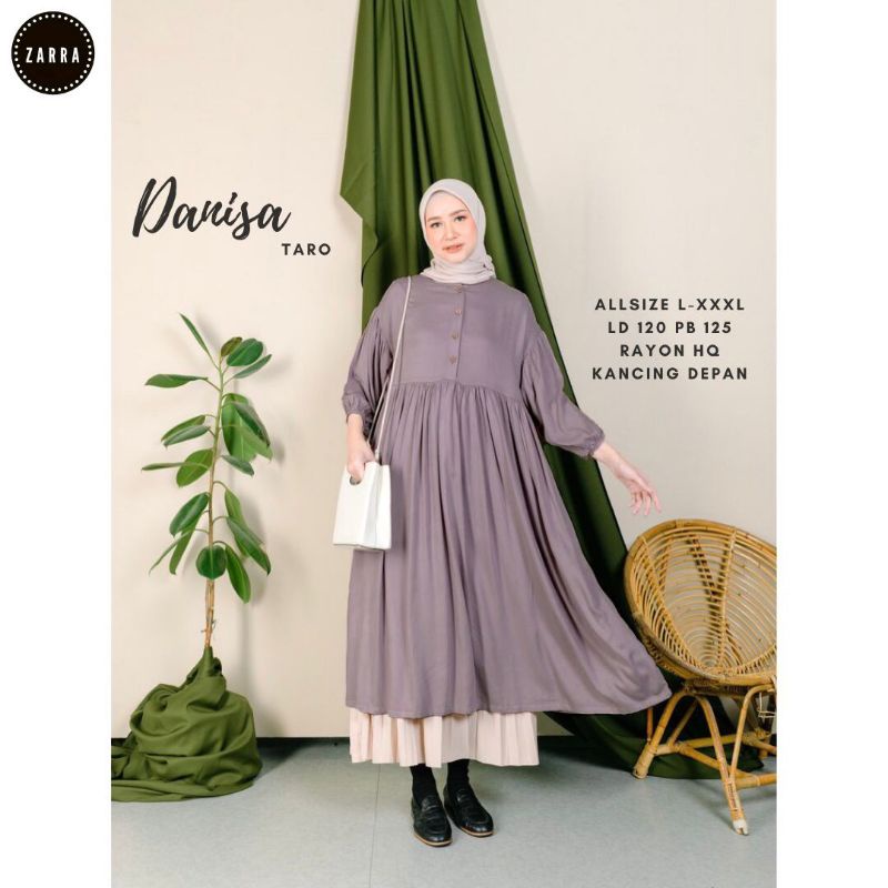 (BISA COD) #MIDI JUMBO# DANISA GAMIS MIDI JUMBO LD 120 cm TERBARU BY ZARRA