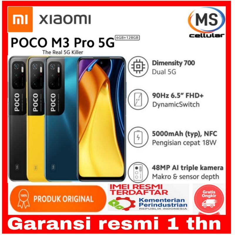 Jual Hp Xiaomi poco M3 pro 5g ram 6/128gb 4/64gb Poco M4 Pro Ram 8gb