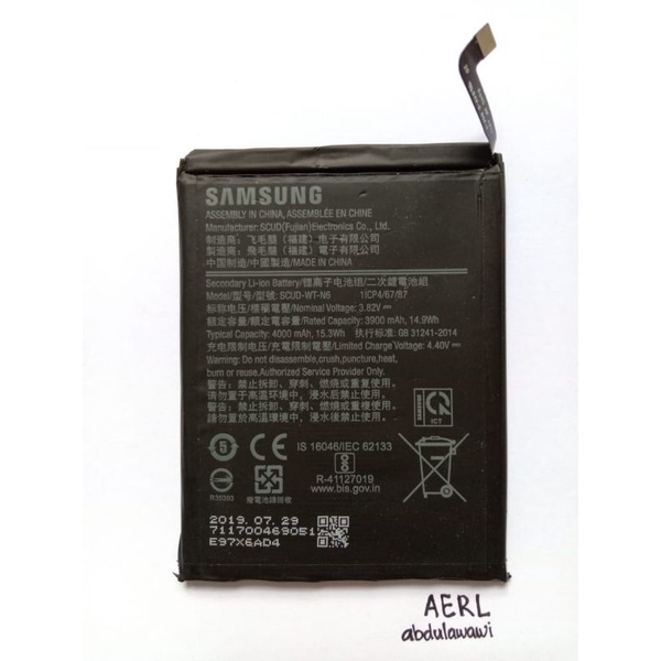 baterai samsung a10s original copotan