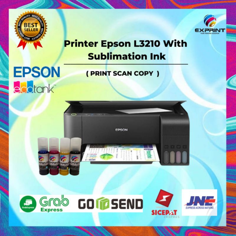 Epson EcoTank L3210 dengan Tinta Sublim Exprint