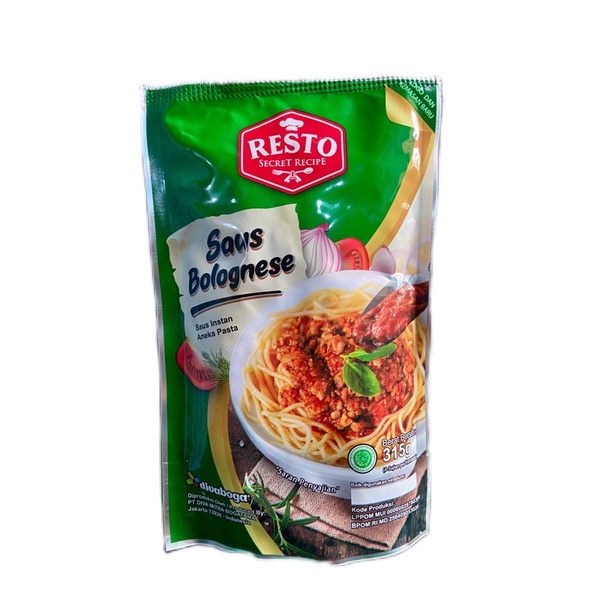 

RESTO saus Bolognese 315gr / saus spaghetti