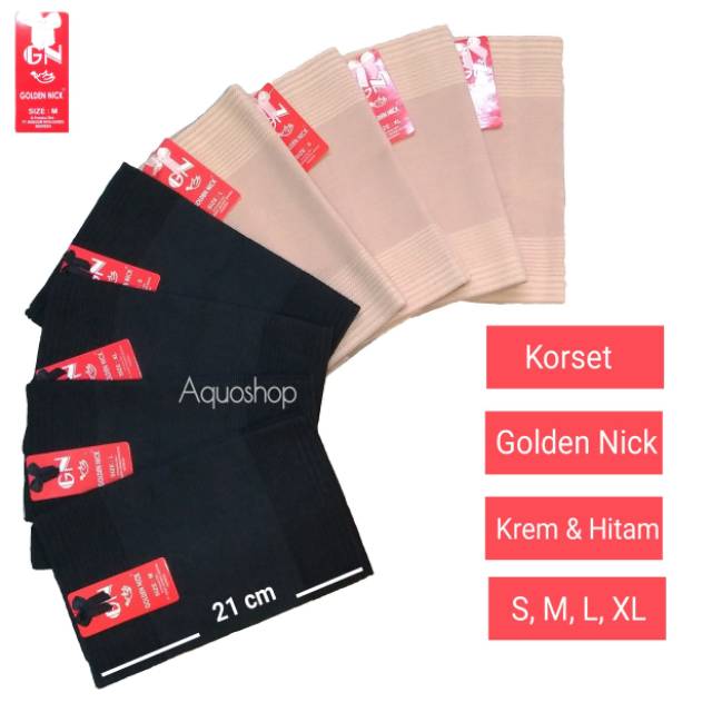 Stagen Korset Golden Nick Tinggi 20cm