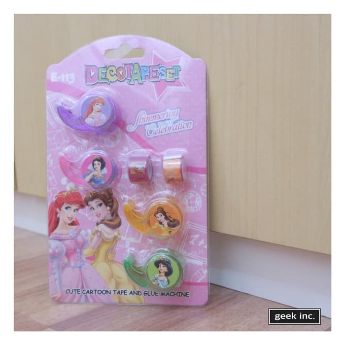 

Disney Princess - Deco Tapeset | Tape / Selotip - Jasmine Ariel Belle Snow White Cinderella