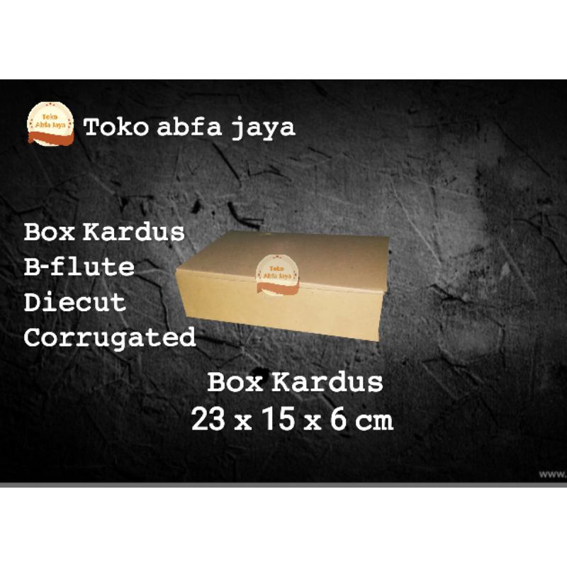 

(box murah) Box Kardus Diecut Polos 23 x 15 x 6 cm. Cocok Untuk Packing, Souvenir, hampers Dll