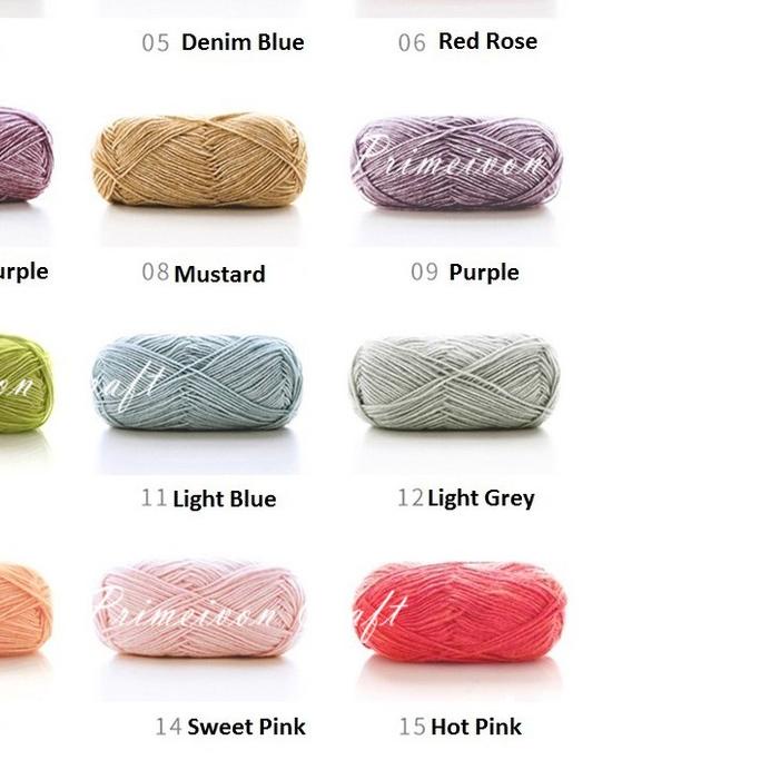 ♝ 21-38 Benang rajut katun semprot wol /benang rajut stonewashed SW1 ➴