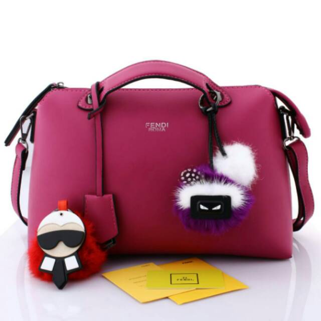 FENDI ByTheWay Boston With Karlito & Monster Charm 4061#spss3