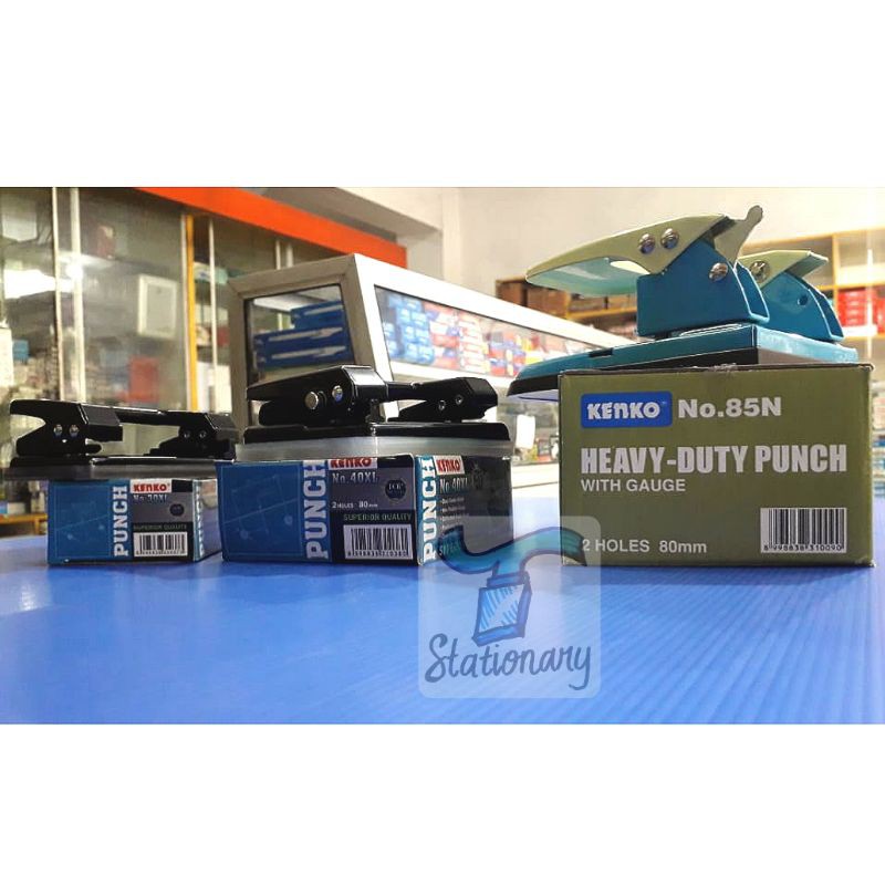 

Pelubang kertas / Heavy Duty Punch KENKO Seng 85N