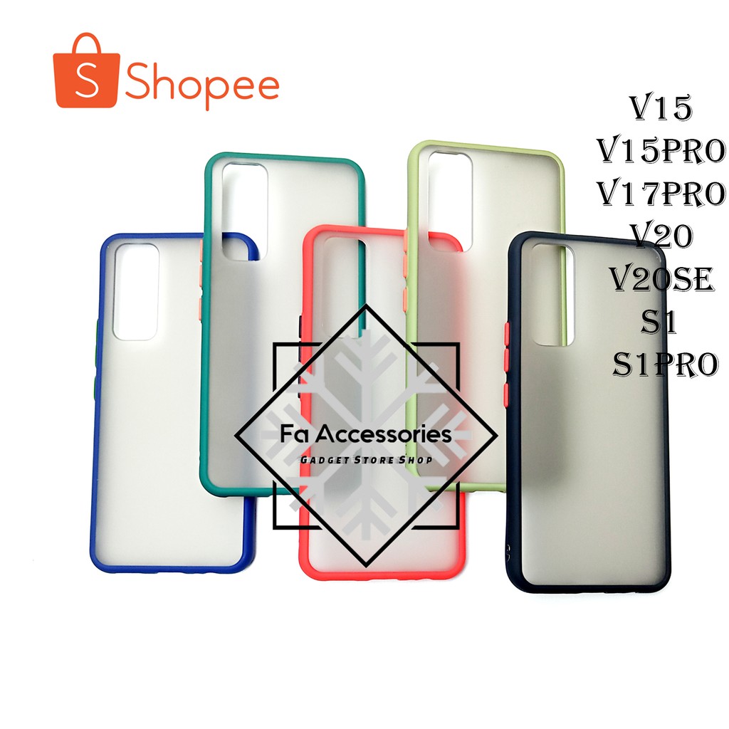 Phone soft Case vivo v15 v15pro v17 v17pro v20 v 20se s1 s1pro pro softcase casing shock proof se