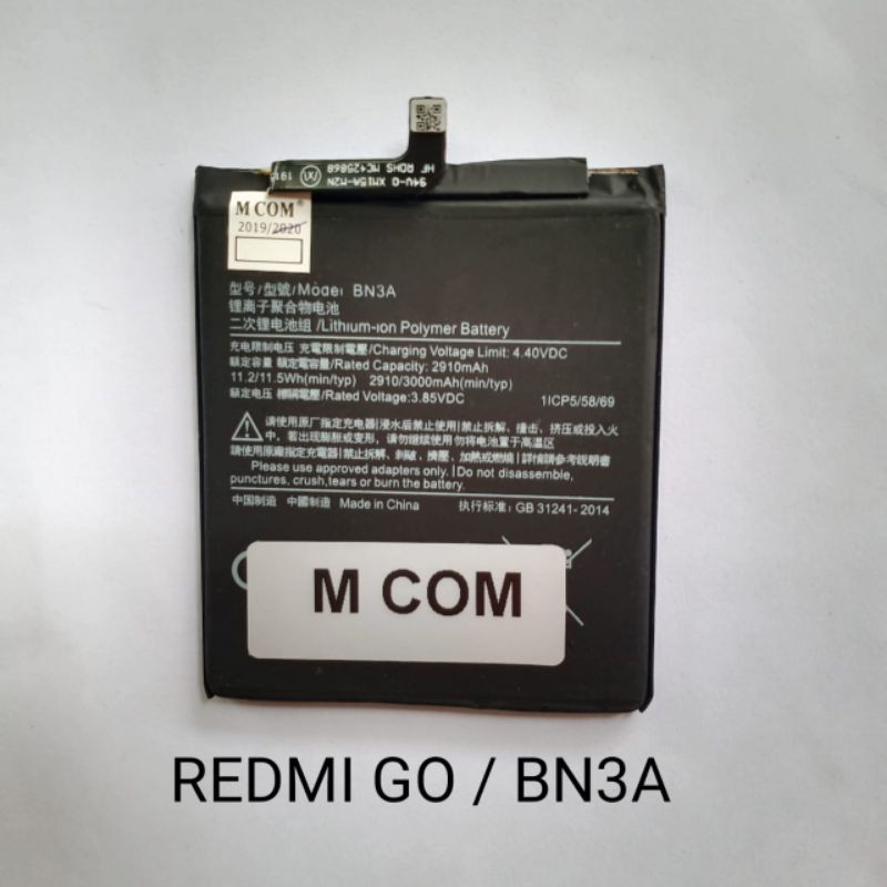 Baterai xiaomi BN3A BN 3A redmi Go battery baterei batre batrei batere