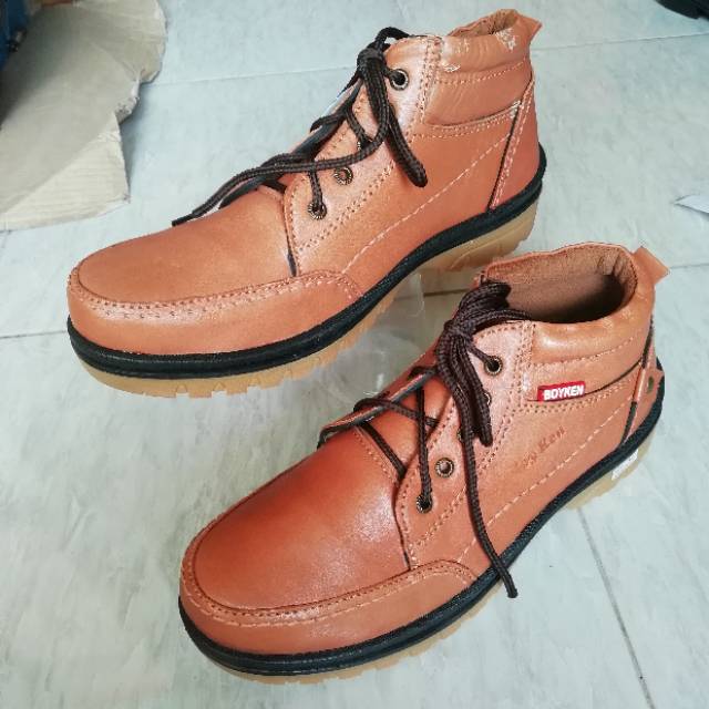 Sepatu PDH Boots pria kulit