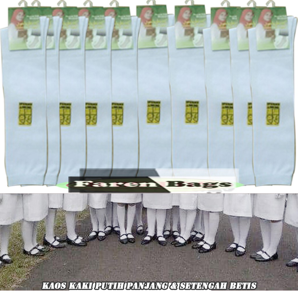 Kaos kaki Paskibraka, Kaos Kaki Putih, Polos Kaos Kaki Panjang Selutut  Kaos Kaki Muslim