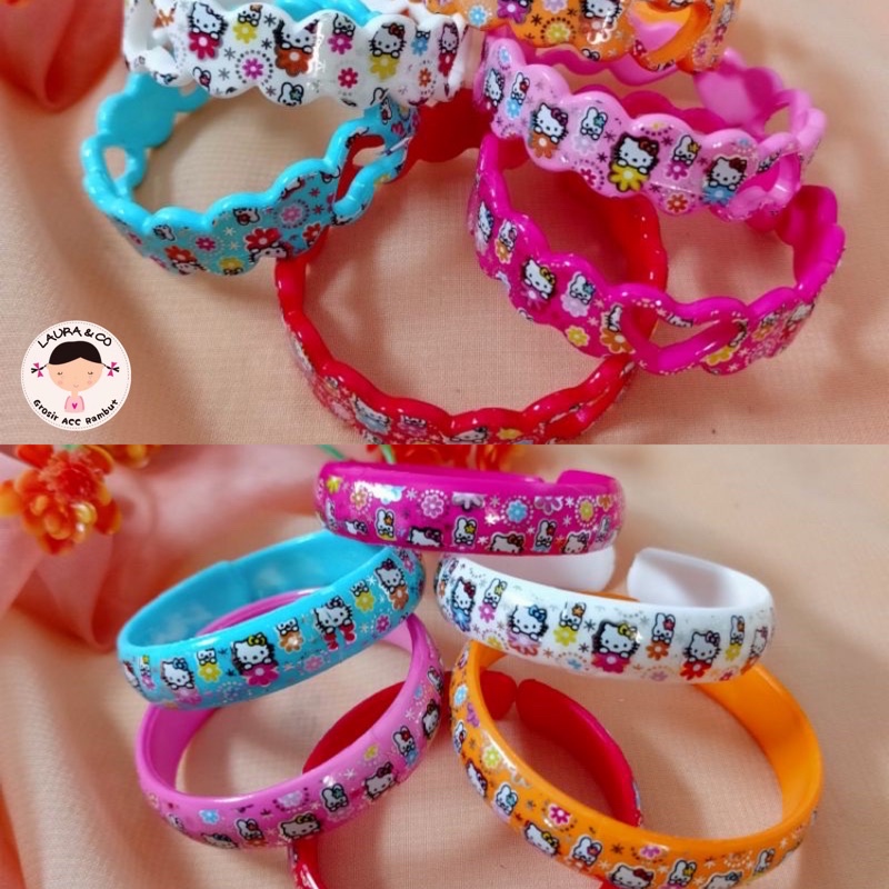 Gelang Anak Murah Motif Karakter 12pc Plastik Grosir Lusinan