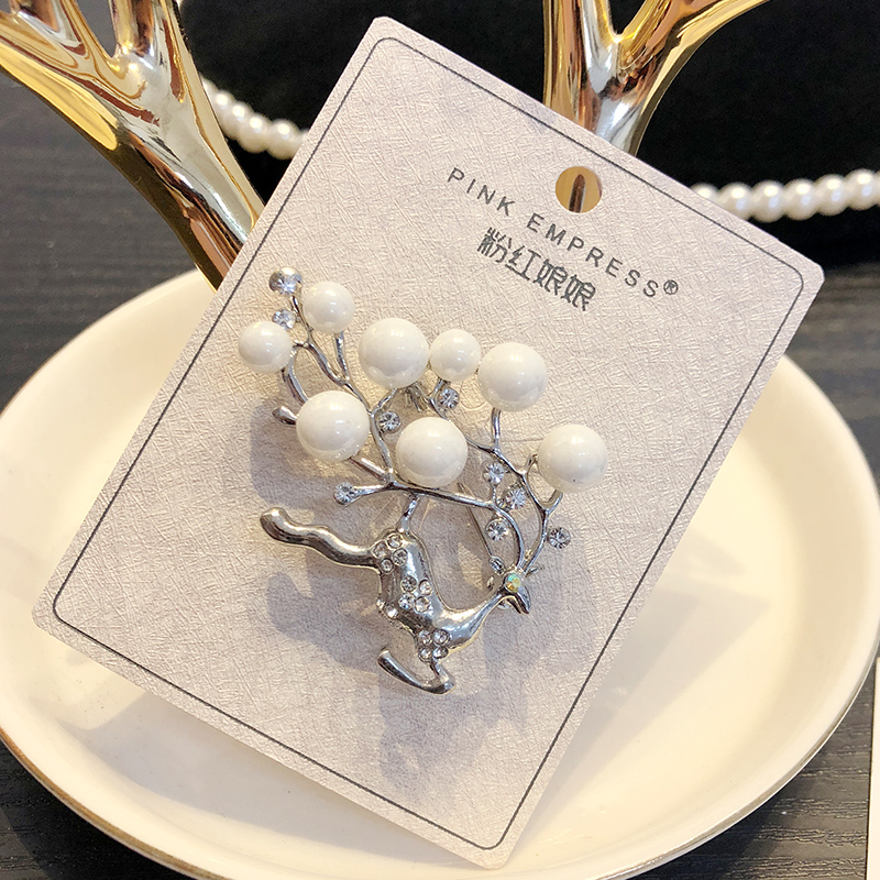 Bros Bros Pin Perempuan Korea Suasana Mewah Selendang Gesper Mantel Kardigan Dekorasi Kreatif-11