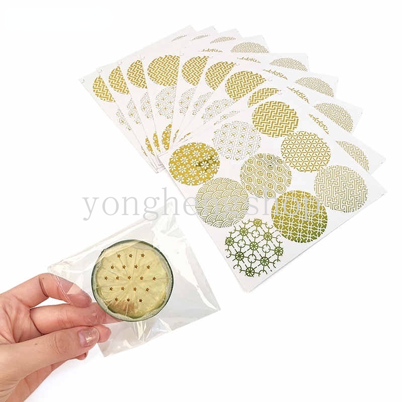 90pcs / lot Stiker Label Segel Kemasan Biskuit / Permen / Hadiah Untuk Pesta Pernikahan